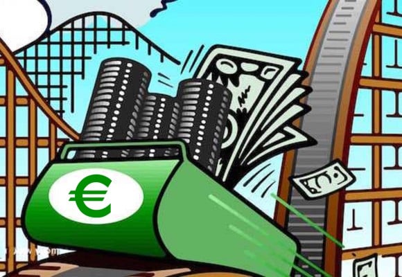 Euro on roller-coaster ride