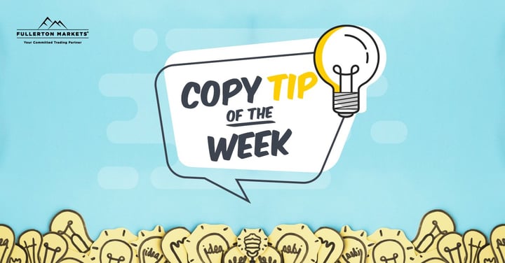 Copy Tip of The Week – Top Picks of The Week 