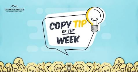 Copy Tip of the Week – Top Pick of the Week (Oct 4)