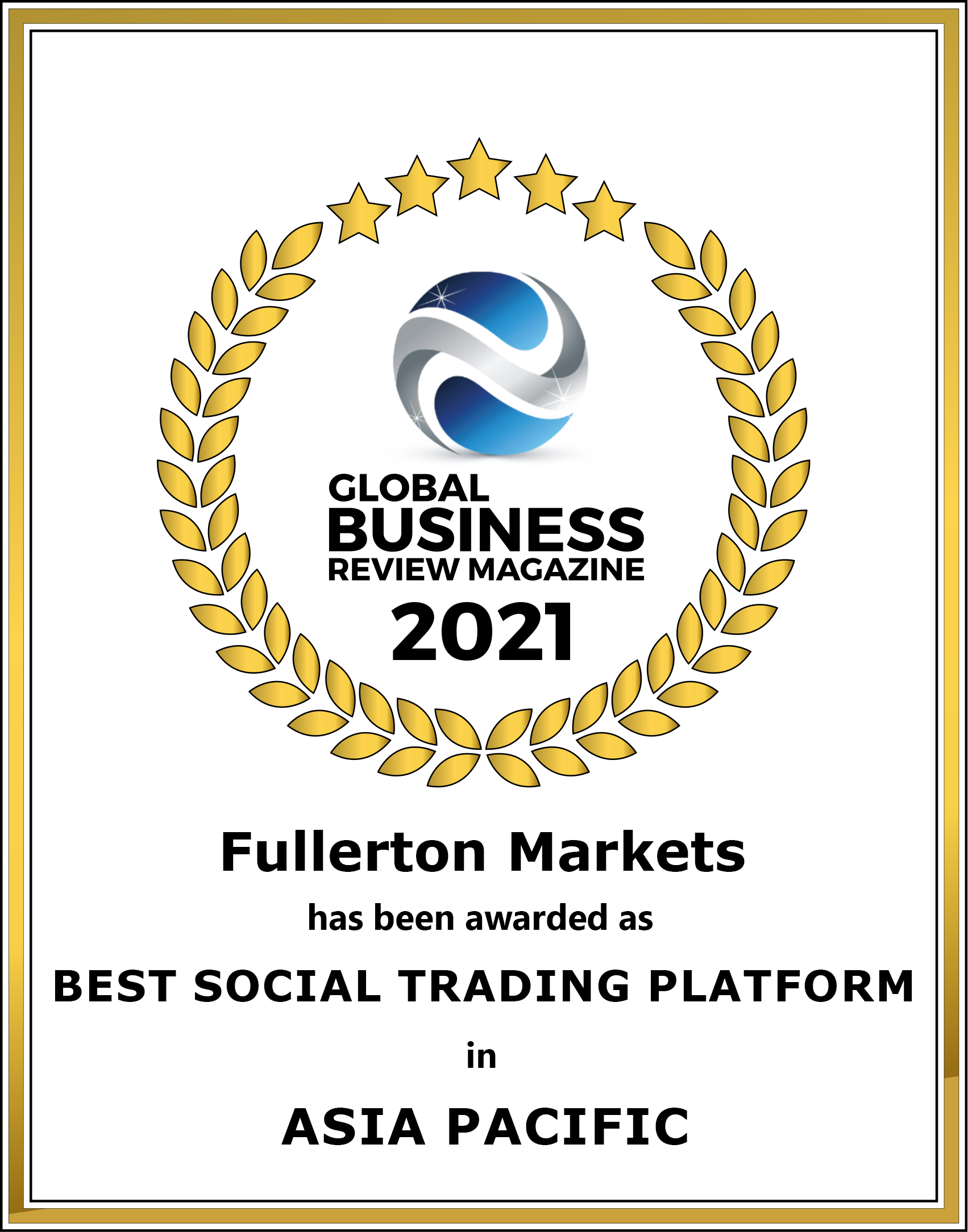 Fullerton Markets_Best Social Trading Platform _Winning Logo